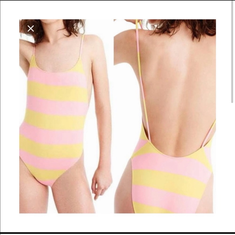 NWT J Crew Scoop Back Playa one piece bathing suit